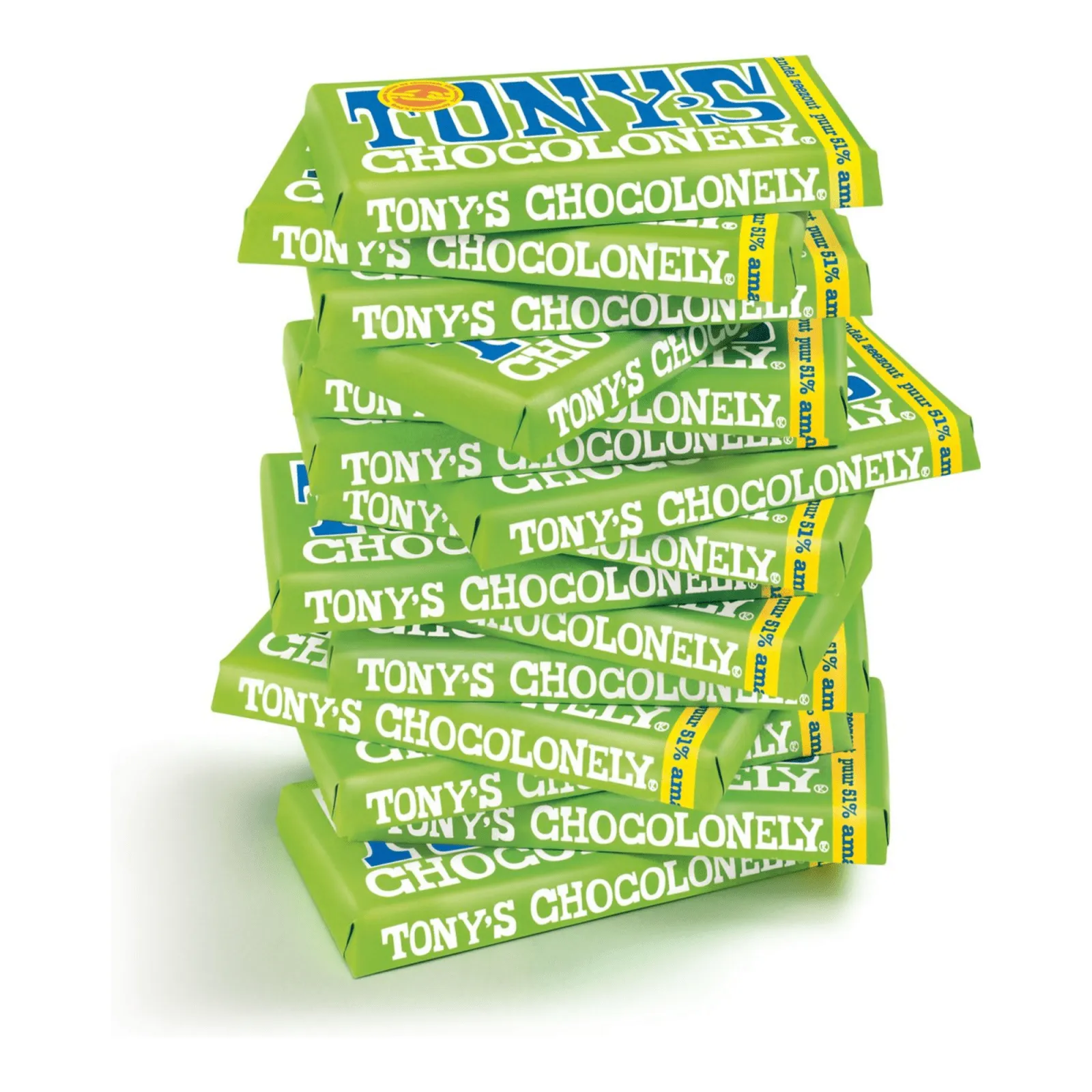 Tony’s Chocolonely Reep Pure Chocolade Amandel & Zeezout (15x 180gr) – Image 4