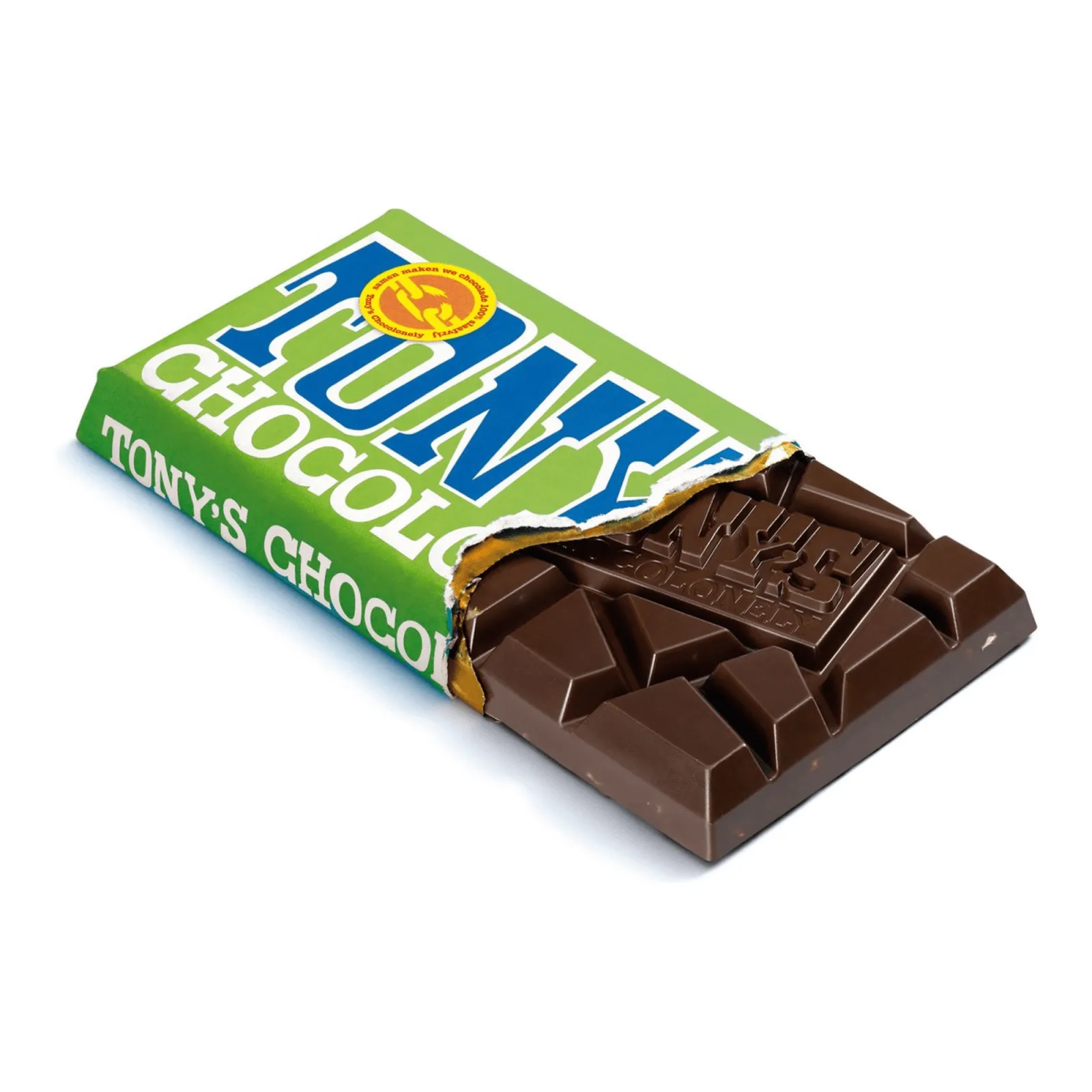 Tony’s Chocolonely Reep Pure Chocolade Amandel & Zeezout (15x 180gr) – Image 5