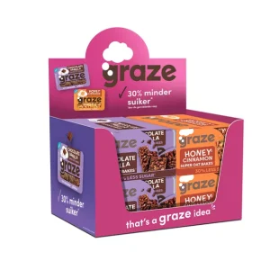 Graze Display Honey Cinnamon & Chocolate Bar (24x 52gr)