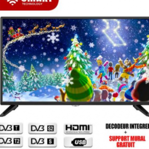 SMART TECHNOLOGY TV LED – 32 Pouces – HD -STT-5032 – Régulateur & Décodeur Intégrés – Noir
