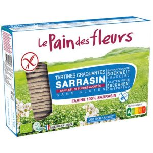 Le Pain des Fleurs Tartines Craquantes au Sarrasin sans Sel ni Sucres Ajoutés 300G