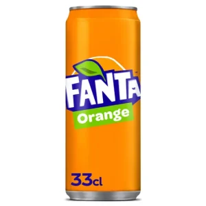 FANTA Boisson gazeuse aromatisée orange boîtes slim 33cl