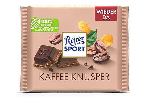Ritter Sport Barre croustillante au café et au chocolat 100 g