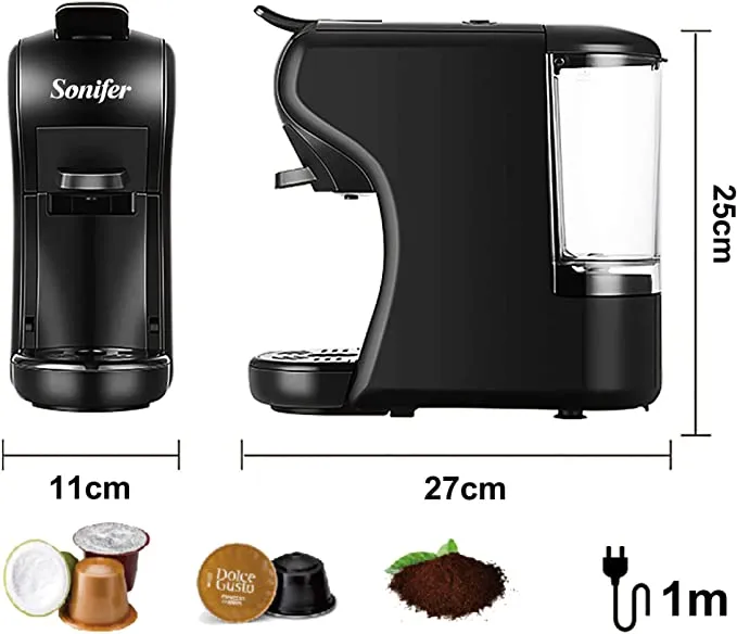 Sonifer Cafe 3 en 1 Multi Capsule Machine Cafetière 19 Bar Capsule Machine SF-3551 – Image 3