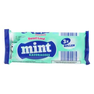 SWEET LAND dragées à mâcher, paquet de 3, menthe