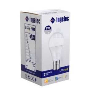 Ampoule Accroches LED A60 9W B22 3000K Lumière Jaune Ingelec