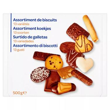 Assortiment de Biscuits 13 Variétés Carrefour 500 g