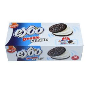 Biscuit au Cacao Fourré goût vanille Double Crème Eyoo 10 x 52g Excelo