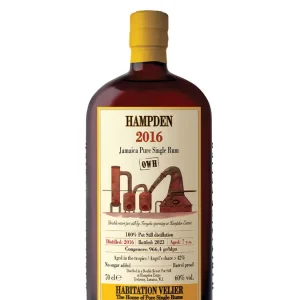 HAMPDEN, 7ans, 2016 OWH Habitation Velier, rhum 60%