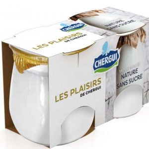 LES PLAISIRS DE CHERGUI NATURE SANS SUCRE 2pots de 125g
