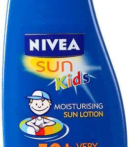 Lait de Protection Solaire pour Enfants Nivea Sun Kids 200ml (Protection 50)