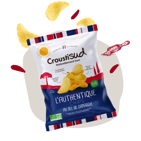 Croustisud L’authentique Chips Au Sel De Camargue 100G