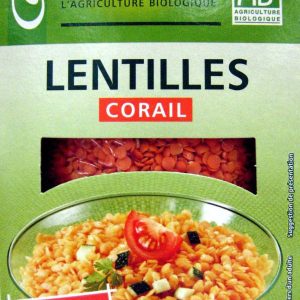 Lentilles Corail Bio Casino 500G