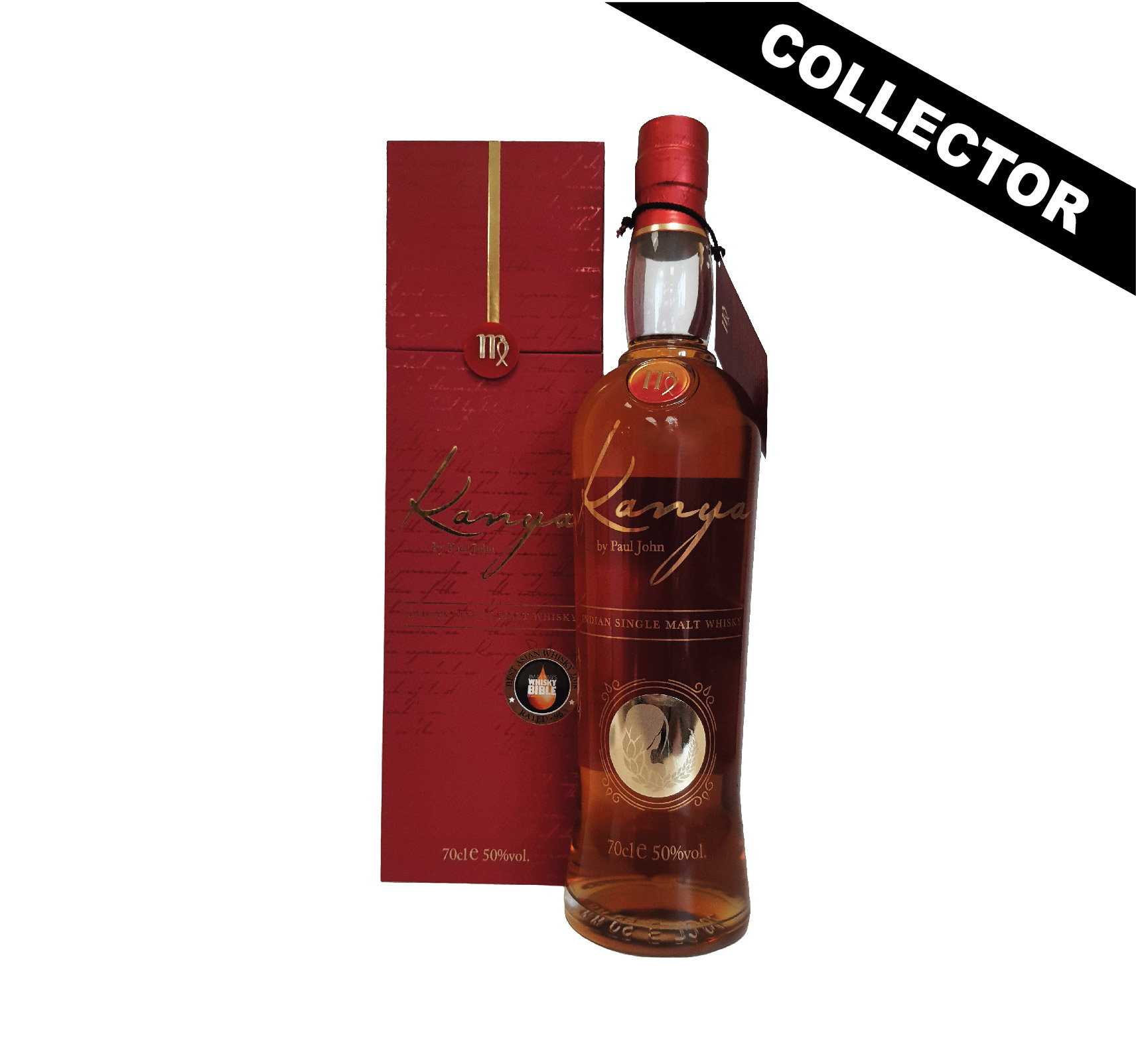 PAUL JOHN Kanya 50% Single Malt WHISKY (INDE) 70cl
