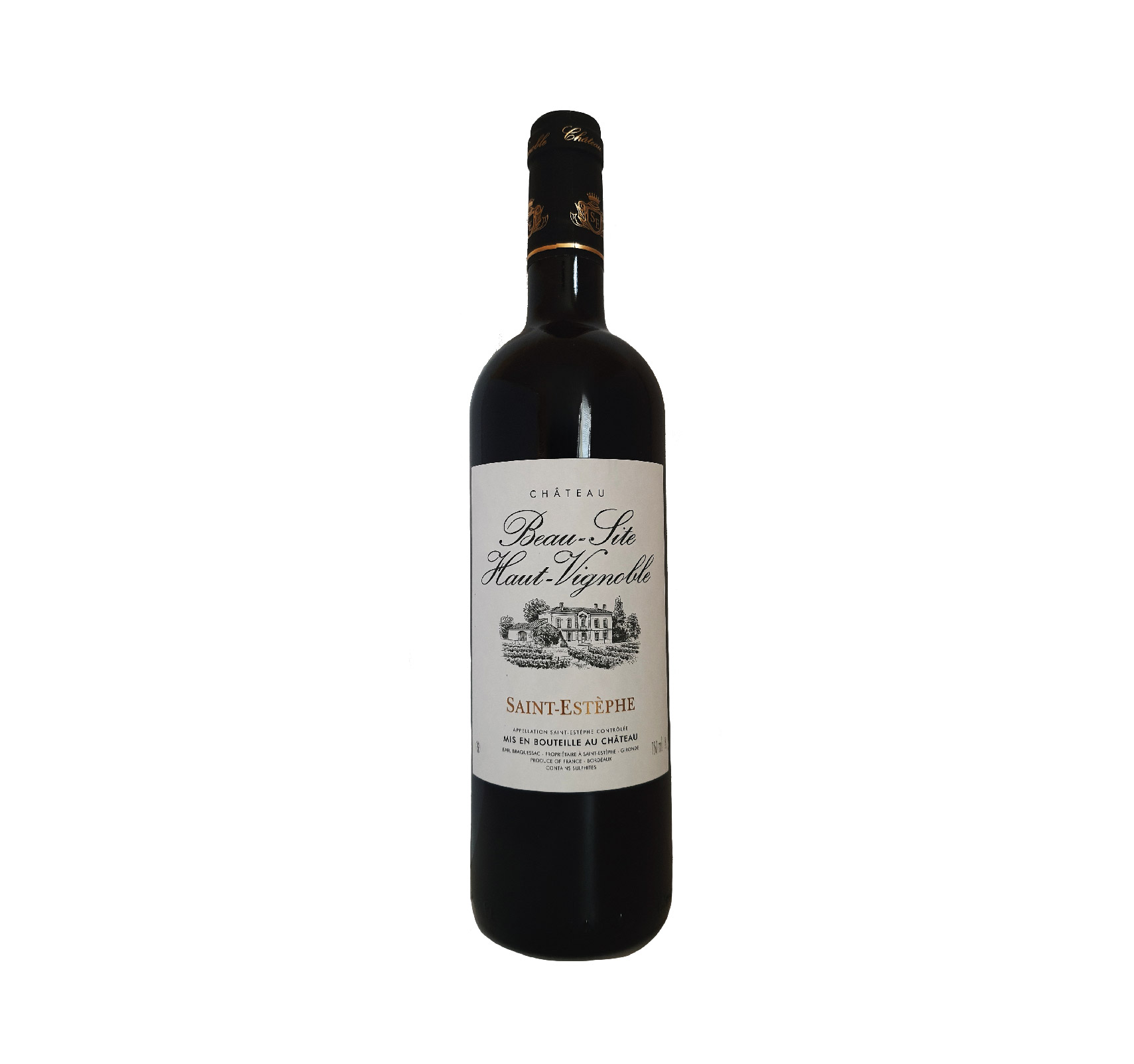 EARL Braquessac “Château Beau-Site Haut-Vignoble” A.O.C. SAINT-ESTÈPHE Rouge 2018 Bouteille 75cl