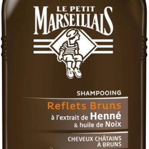 Shampooing à l’Extrait de Henné et à l’Huile de Noix pour Cheveux Châtains à Bruns Le Petit Marseillais 250ml