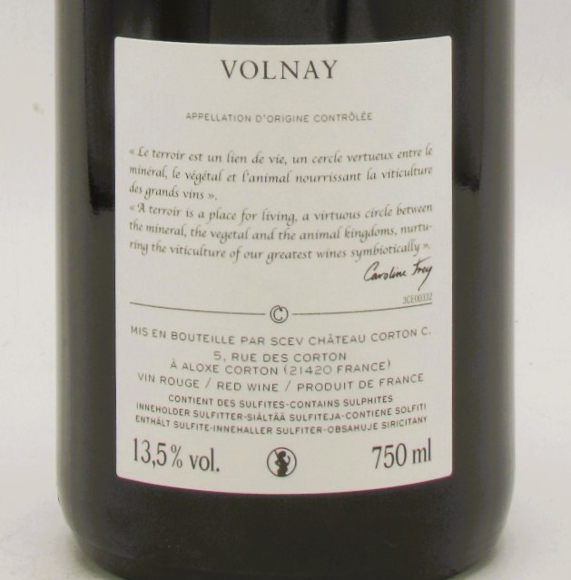Volnay Chateau Corton C 2016 – Image 2