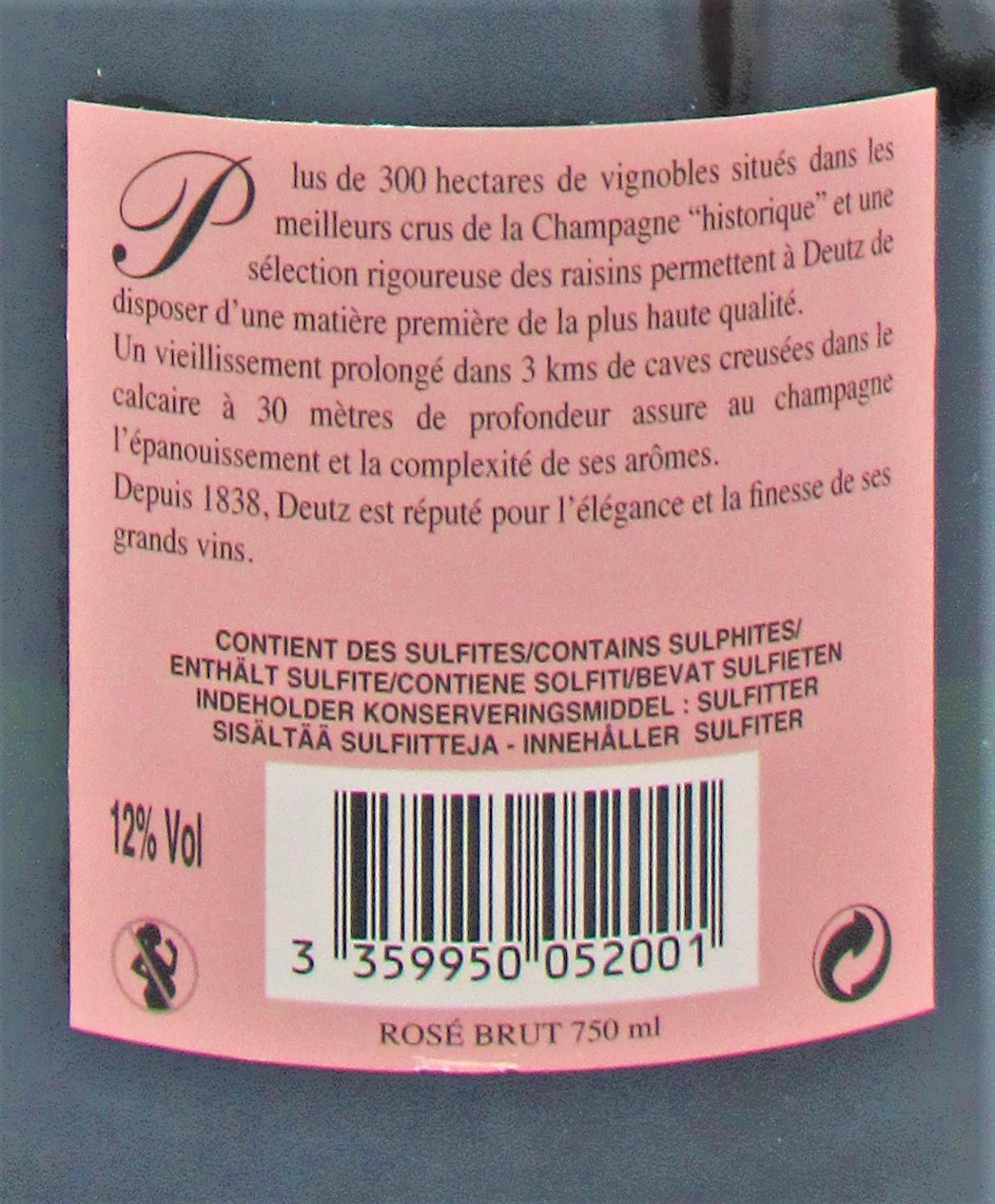 Champagne Brut Rosé Deutz – Image 2