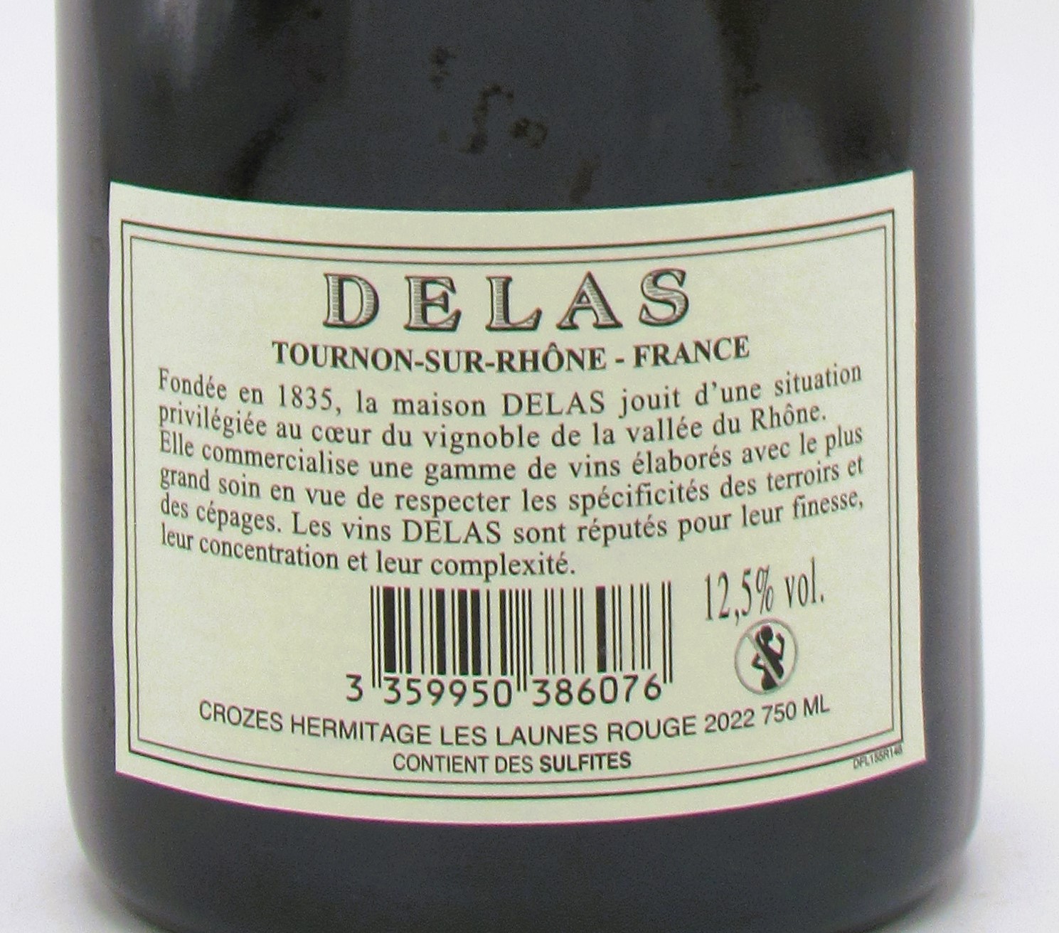 Crozes Hermitage Les Launes Maison Delas Frères 2022 – Image 2