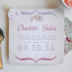 Faire-part Mariage Champêtre – à partir de 1.85€ l’unité