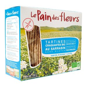 Le Pain des Fleurs Tartines Craquantes au Sarrasin sans Sel ni Sucres 150G