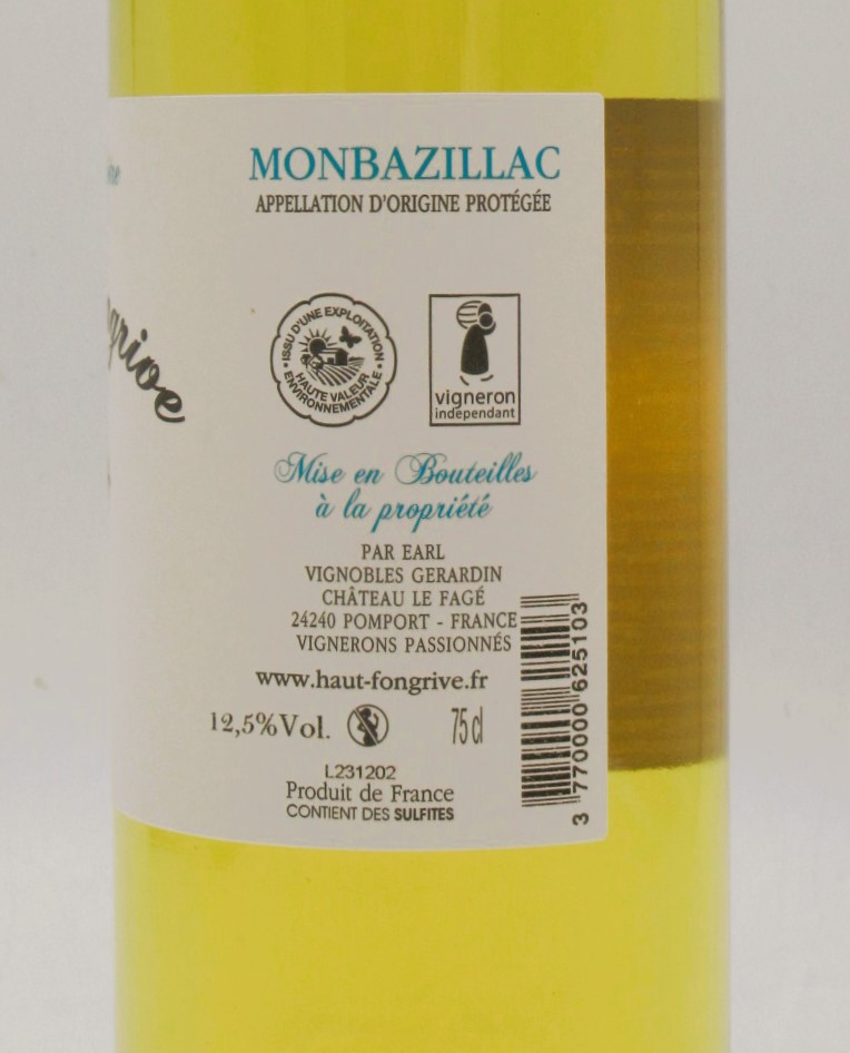 Monbazillac L’Apotre Chateau Haut-Fontgrive 2022 – Image 3