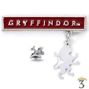 Pin’s plaque et charm gryffondor