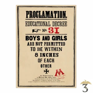 Affiche proclamation n31 minalima 50×69