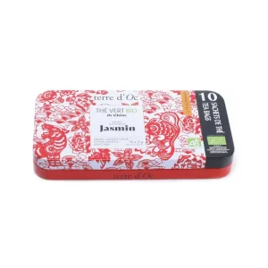 Fleurs de Jasmin, thé vert Bio boite de 10 sachets